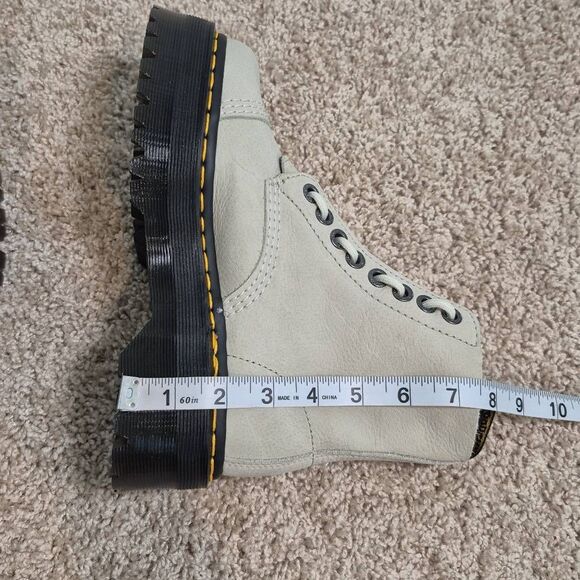 Dr. Martens Sinclair Tumbled Nubuck Platform Mint Boots Size 6 - Picture 4 of 6